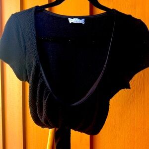 Urban Outfitters Black Crop Top